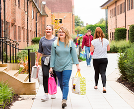 a student moving in with her mum's help